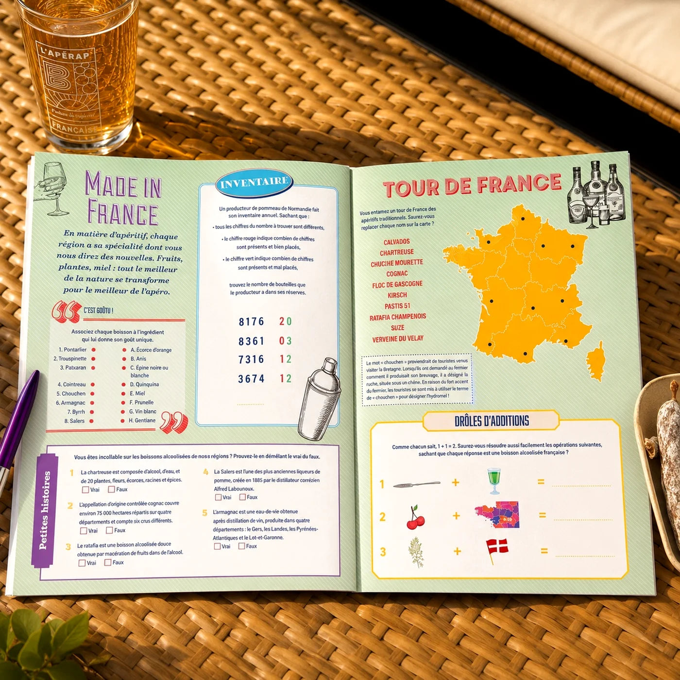 Le Cahier de vacances de l'Apéro : pour adultes