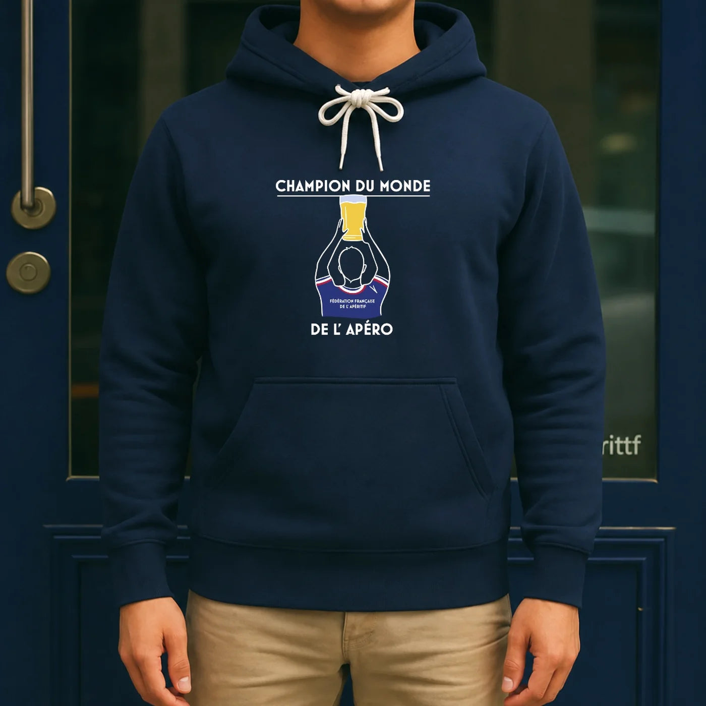 Sweat à capuche - Champion du monde de l'Apéro