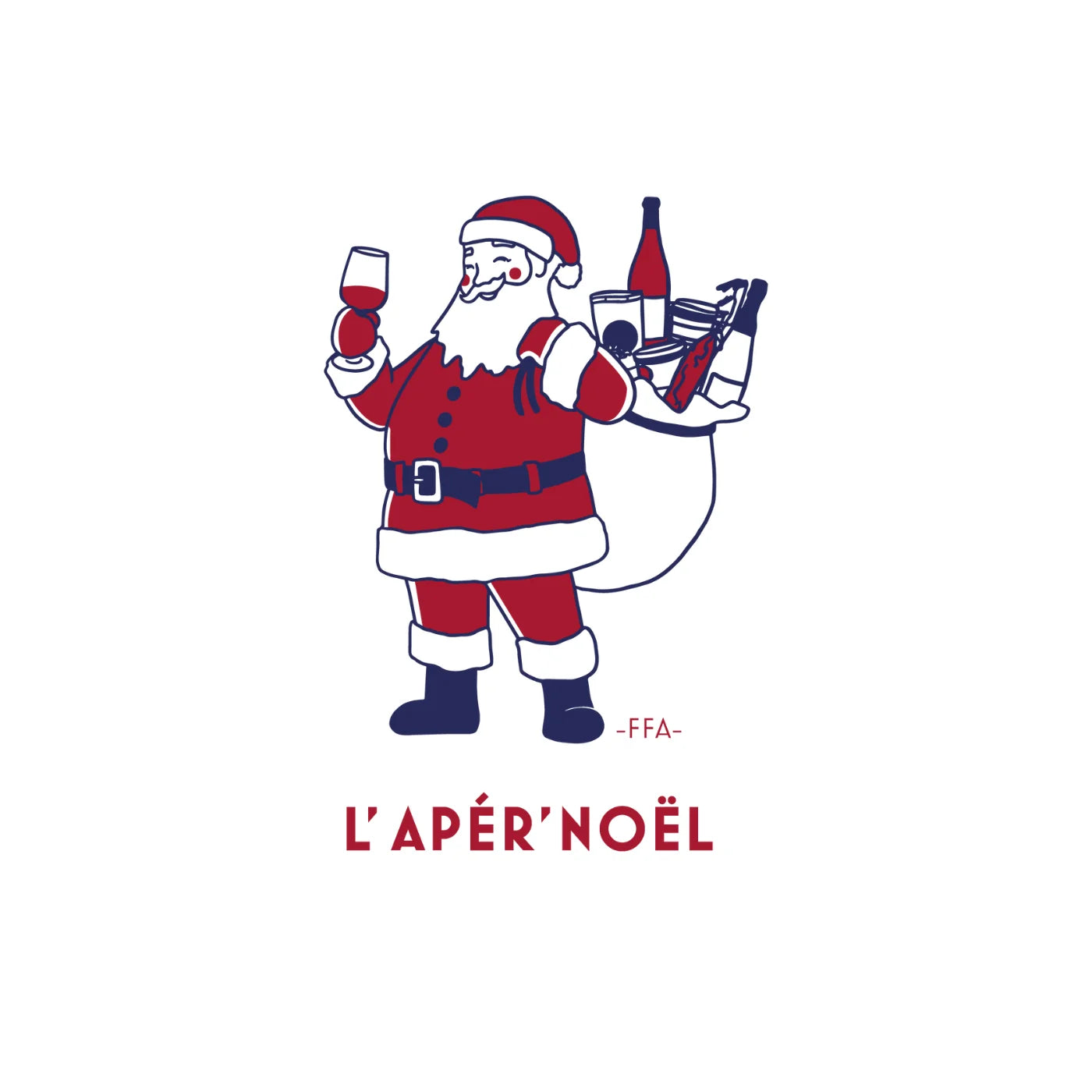 T-Shirt - L'Apér'Noël et sa hotte