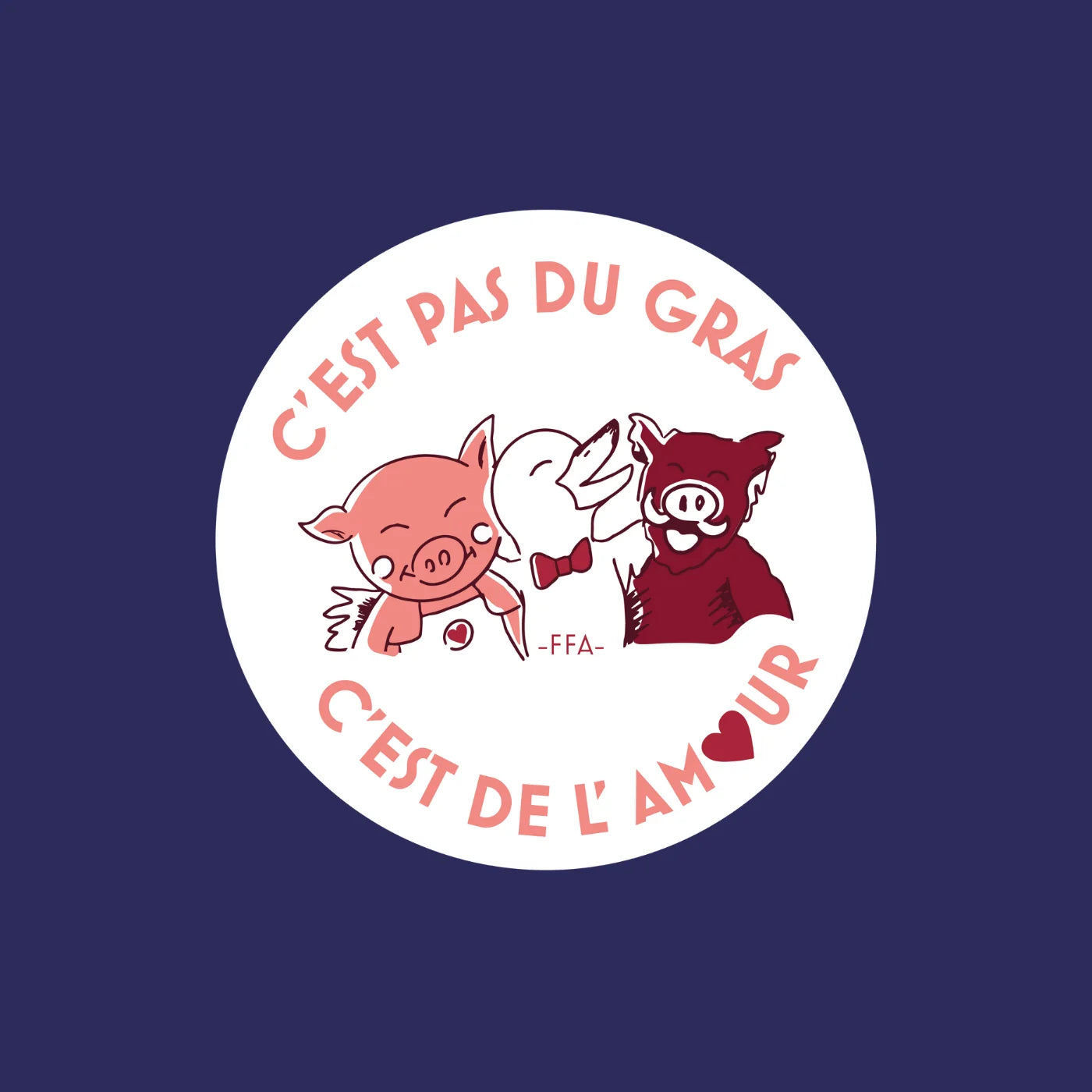 T-Shirt - C'est pas du gras c'est de l'amour
