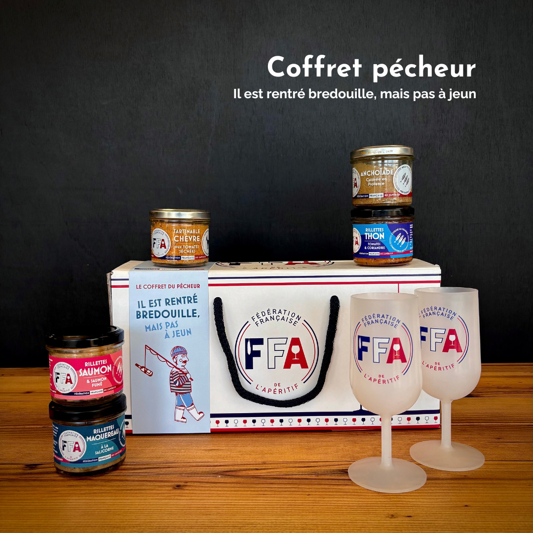 Le coffret du pêcheur, il est rentré bredouille, mais pas à jeun !