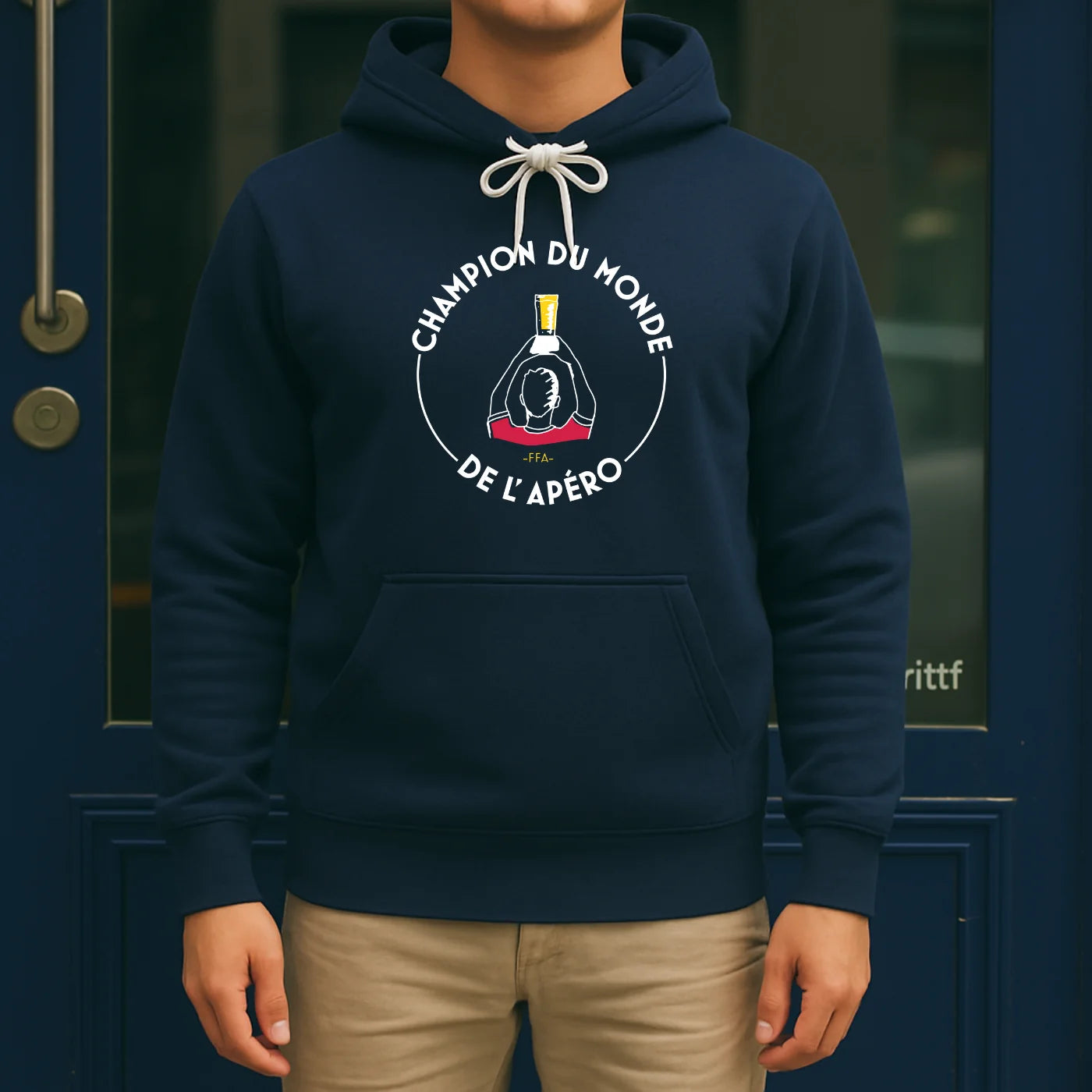 Sweat à capuche - Champion du monde de l'Apéro