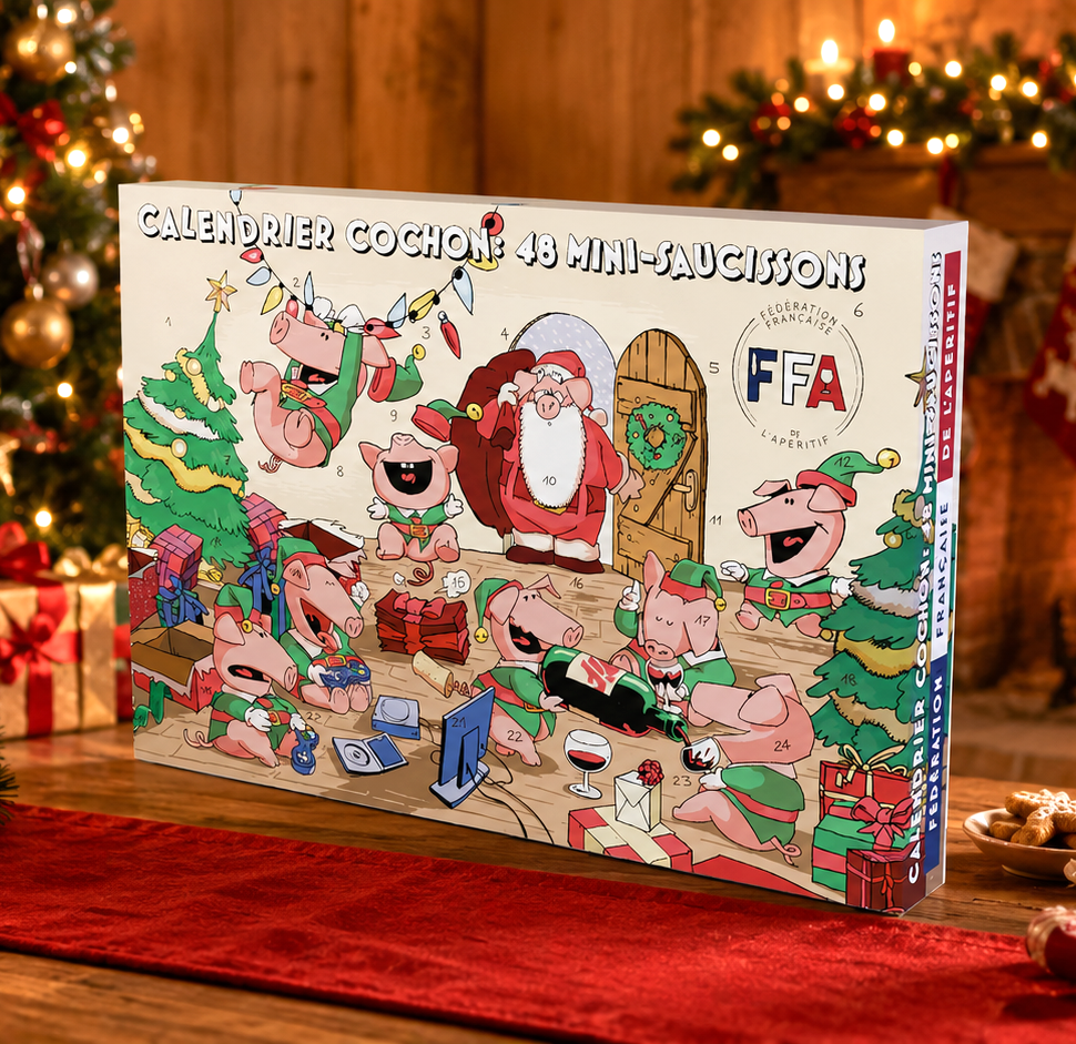CALENDRIER DE L'AVENT 48 MINI-SAUCISSONS FFA 2026