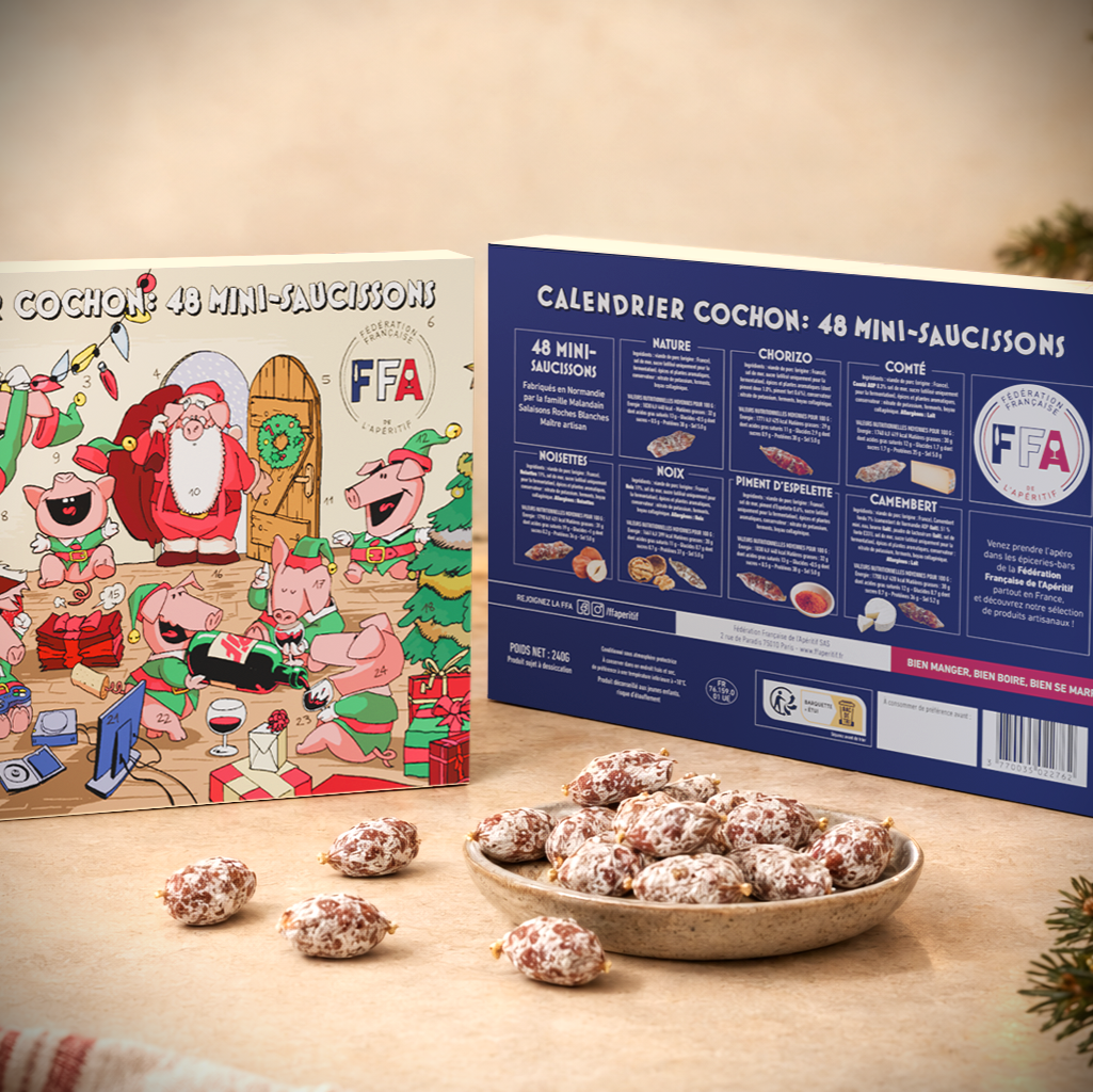 CALENDRIER DE L'AVENT 48 MINI-SAUCISSONS FFA 2026