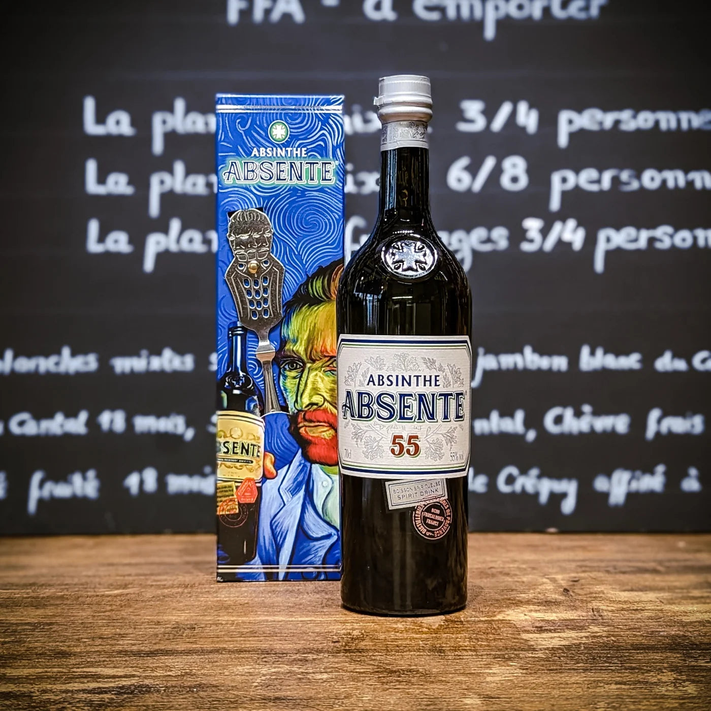 ABSINTHE ABSENTHE 55°, Etui Cuillère Van Gogh 70 cl - Distillerie de Provence
