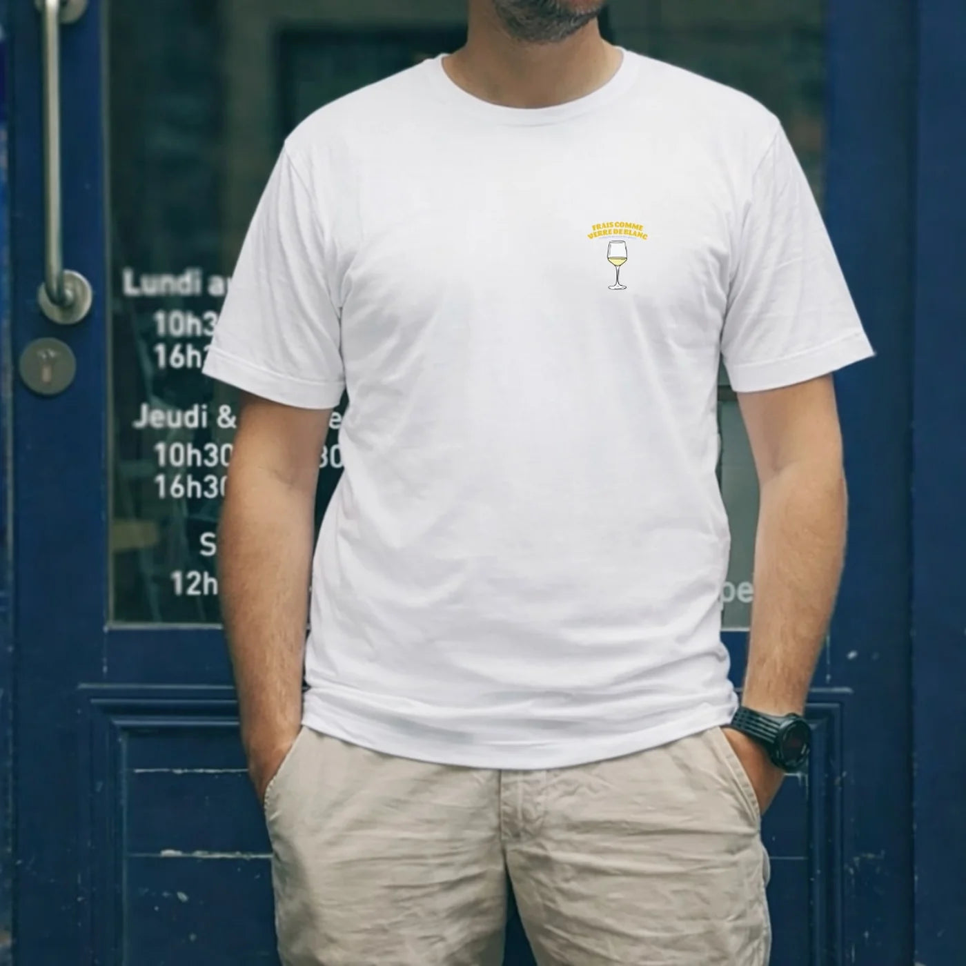 T-Shirt - Frais comme un verre de Blanc