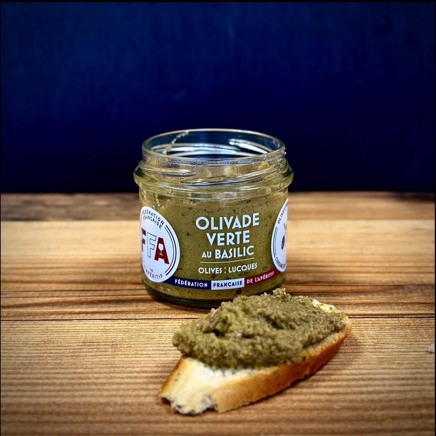 OLIVADE VERTE au basilic olives Lucques 90G - FFA