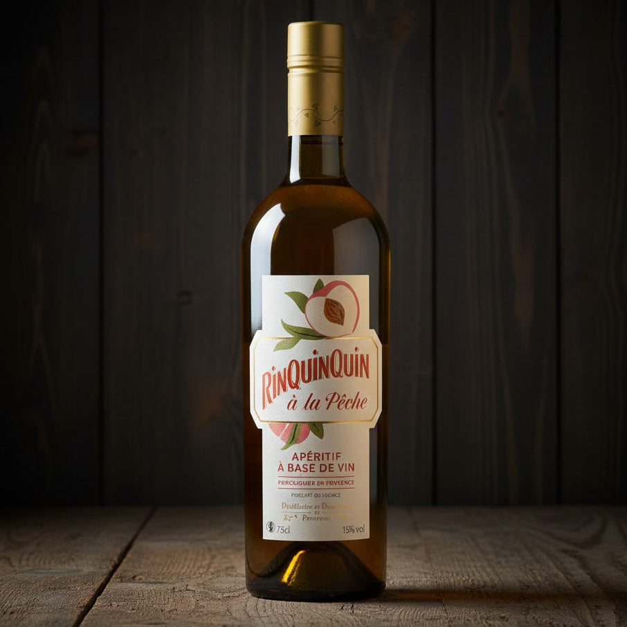 RinQuinQuin à la pêche 15° , 75cl - Distillerie de provence